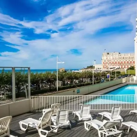 Avec Piscine Face A La Apartamento Biarriz